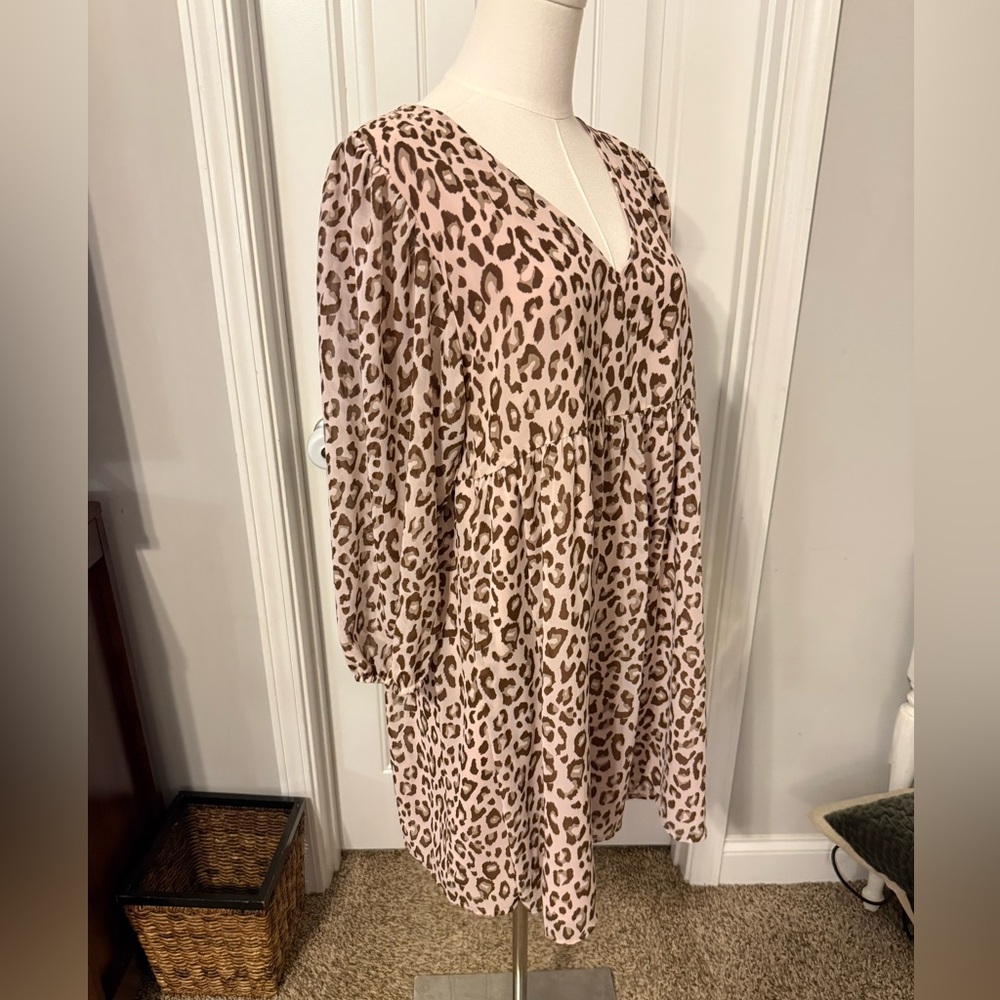 Baevely Animal Print Long Sleeve Dress - Picture 3 of 14